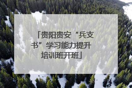 贵阳贵安“兵支书”学习能力提升培训班开班