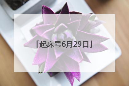起床号6月29日