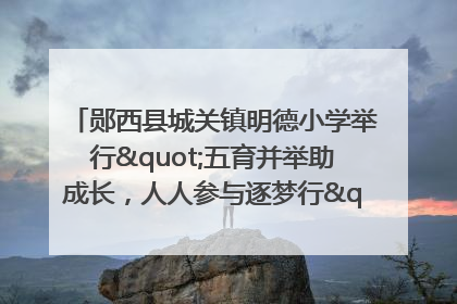 郧西县城关镇明德小学举行"五育并举助成长，人人参与逐梦行"庆六一活动