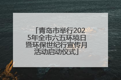 青岛市举行2025年全市六五环境日暨环保世纪行宣传月活动启动仪式