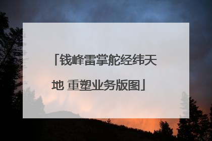 钱峰雷掌舵经纬天地 重塑业务版图