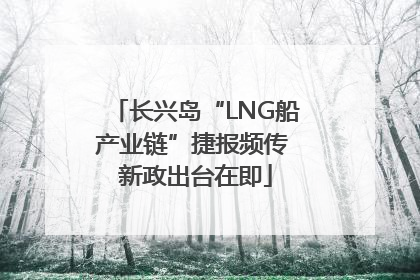 长兴岛“LNG船产业链”捷报频传 新政出台在即