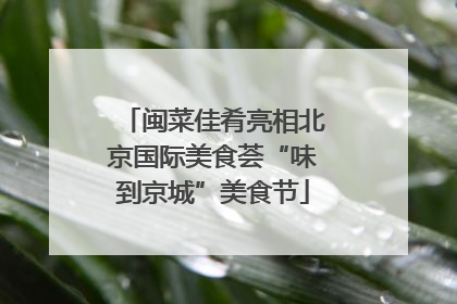 闽菜佳肴亮相北京国际美食荟“味到京城”美食节
