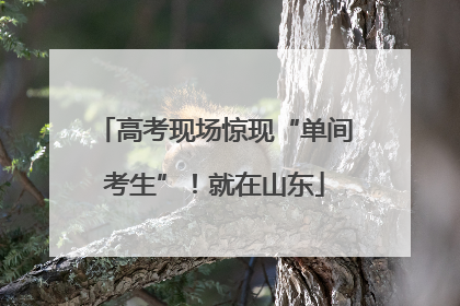 高考现场惊现“单间考生”！就在山东
