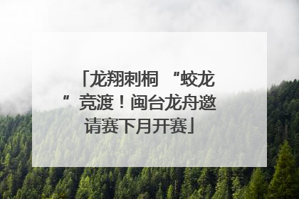 龙翔刺桐 “蛟龙”竞渡！闽台龙舟邀请赛下月开赛