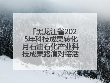黑龙江省2025年科技成果转化月石油石化产业科技成果路演对接活动在大庆举办