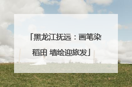 黑龙江抚远：画笔染稻田 墙绘迎旅发