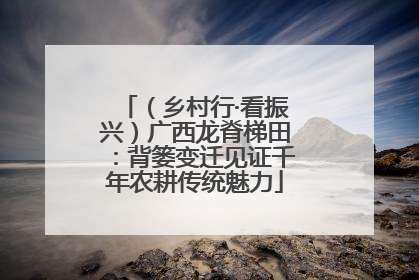 （乡村行·看振兴）广西龙脊梯田：背篓变迁见证千年农耕传统魅力