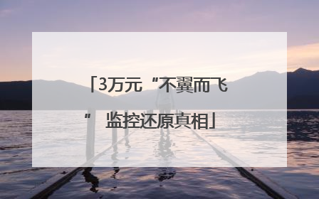 3万元“不翼而飞” 监控还原真相