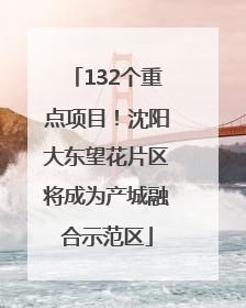 132个重点项目！沈阳大东望花片区将成为产城融合示范区