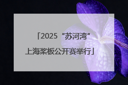 2025“苏河湾”上海桨板公开赛举行