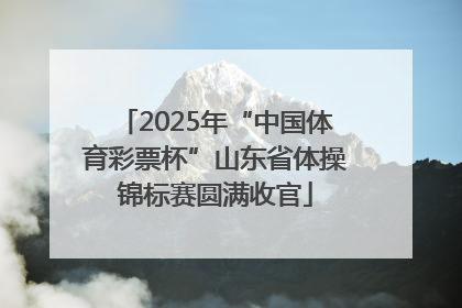 2025年“中国体育彩票杯”山东省体操锦标赛圆满收官