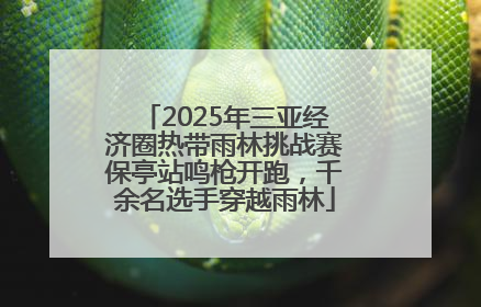 2025年三亚经济圈热带雨林挑战赛保亭站鸣枪开跑，千余名选手穿越雨林
