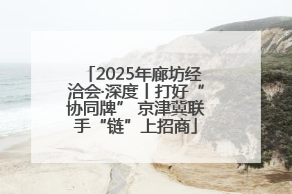 2025年廊坊经洽会·深度丨打好“协同牌” 京津冀联手“链”上招商