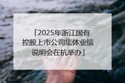 2025年浙江国有控股上市公司集体业绩说明会在杭举办