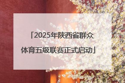 2025年陕西省群众体育五级联赛正式启动