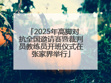 2025年高脚对抗全国邀请赛暨裁判员教练员开班仪式在张家界举行