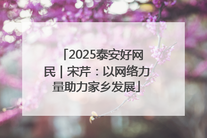 2025泰安好网民｜宋芹：以网络力量助力家乡发展