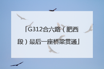 G312合六路（肥西段）最后一座桥梁贯通