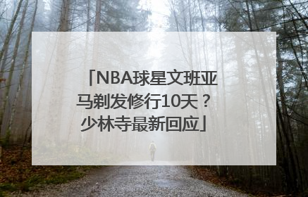 NBA球星文班亚马剃发修行10天？少林寺最新回应
