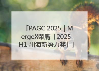 PAGC 2025｜MergeX荣膺「2025 H1 出海新势力奖」